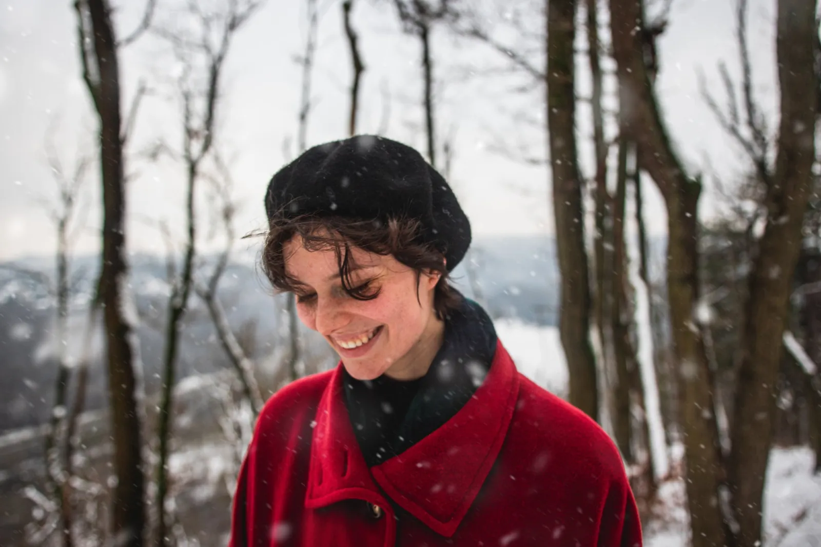 Portrait sous la neige / Portrait in the snow