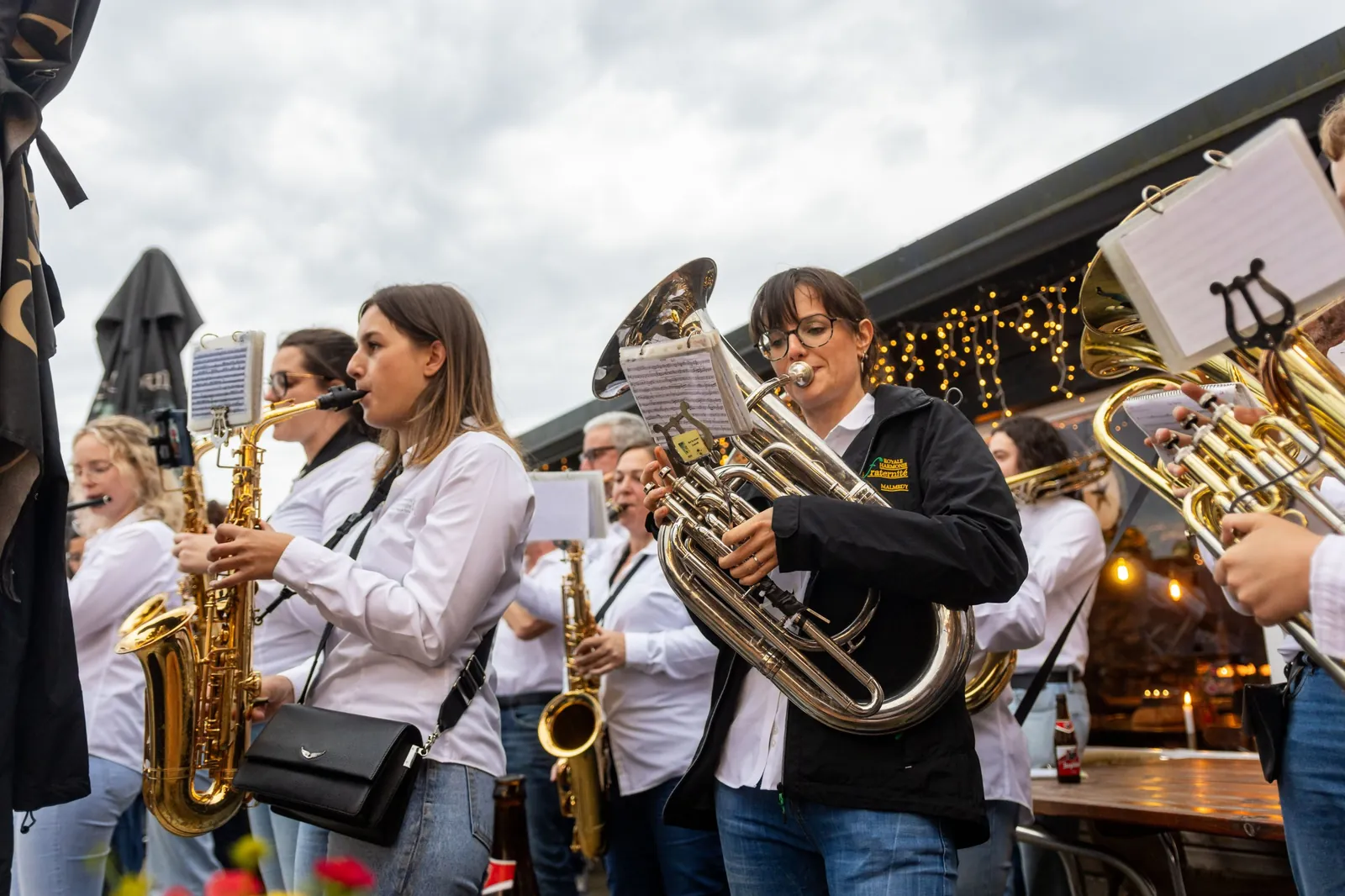 Fanfare pendant la réception / Brass band at the reception