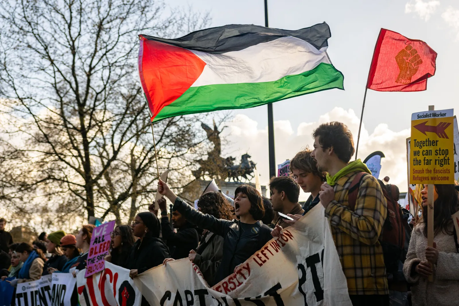 Marche étudiante, Londres / Student march, London